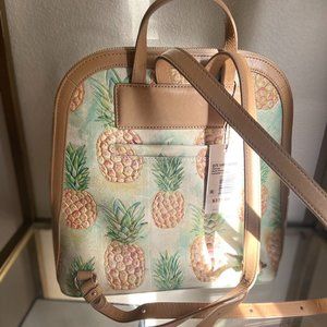 Bag EMBOSSED ( 3D )GENUINE  LEATHER pineapple